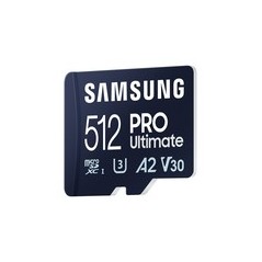 Samsung PRO Ultimate 512GB microSDXC - High-Speed 200MB/s Performance, Perfect for Storage and Media Handling